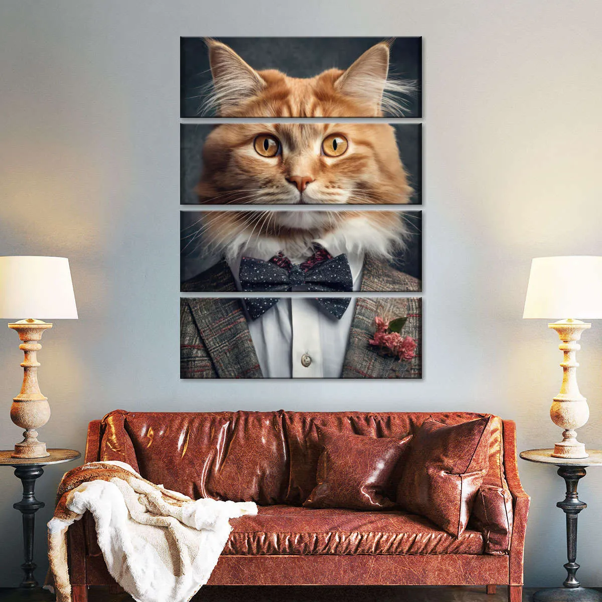 A Cat Portrait Wall Art