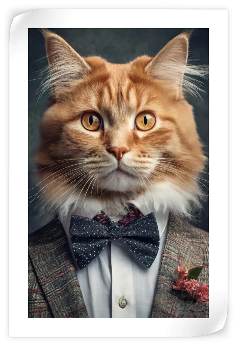 A Cat Portrait Wall Art