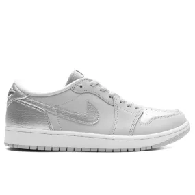 Air Jordan 1 Low OG 'Metallic Silver' - Neutral Grey/Metallic Silver/White