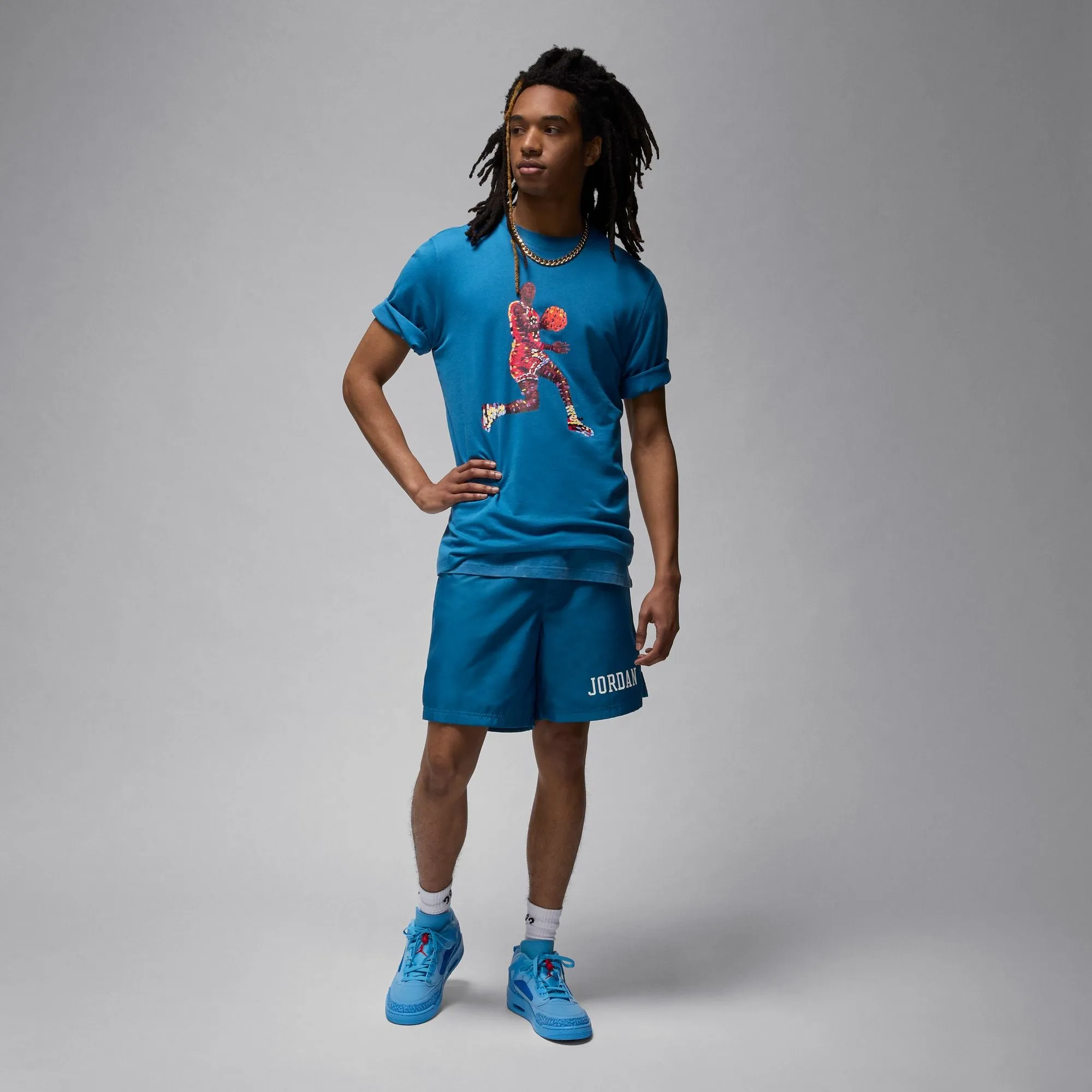 Air Jordan Flight Essentials Tee (Industrial Blue/Black)