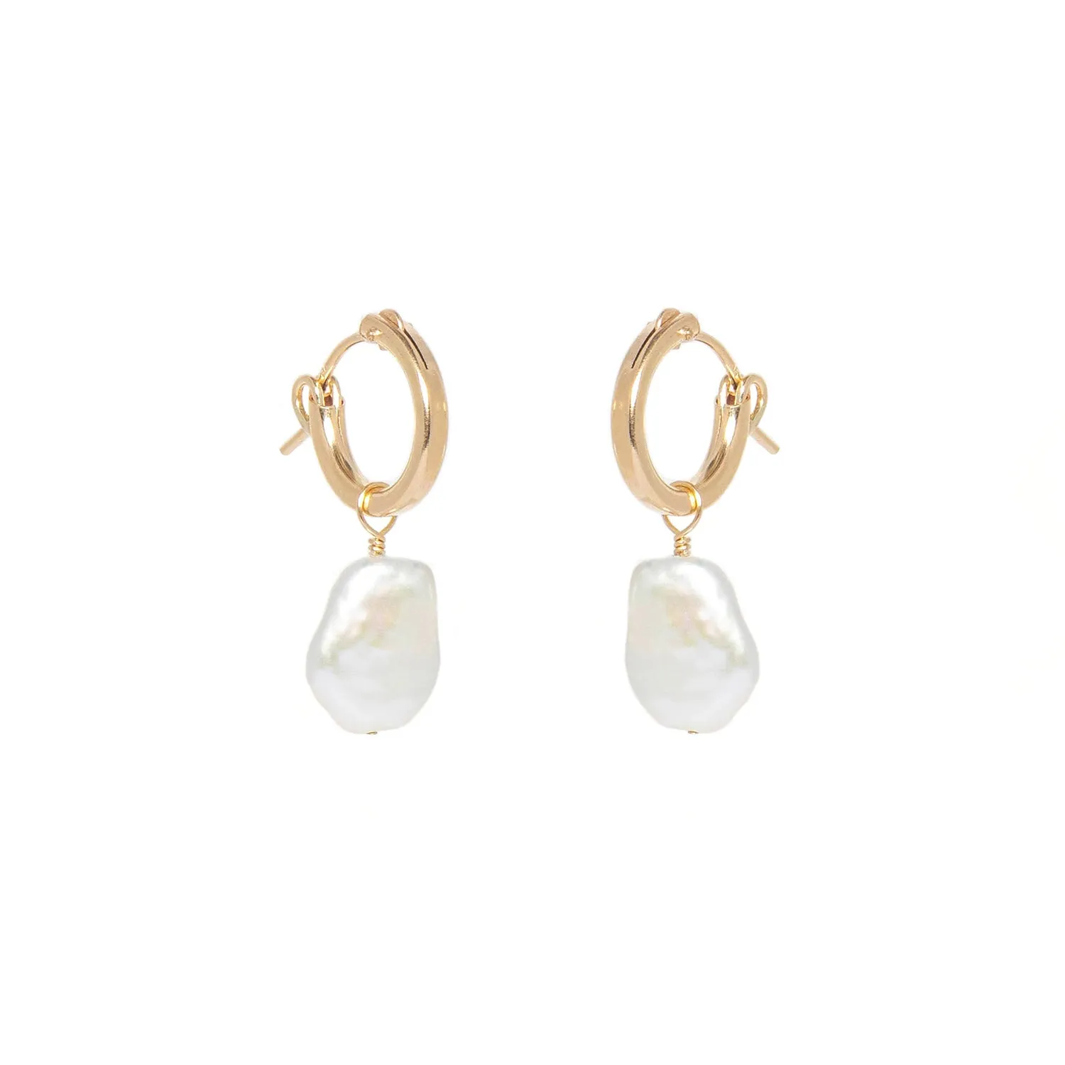 Amelia Hoops | Organic Pearl