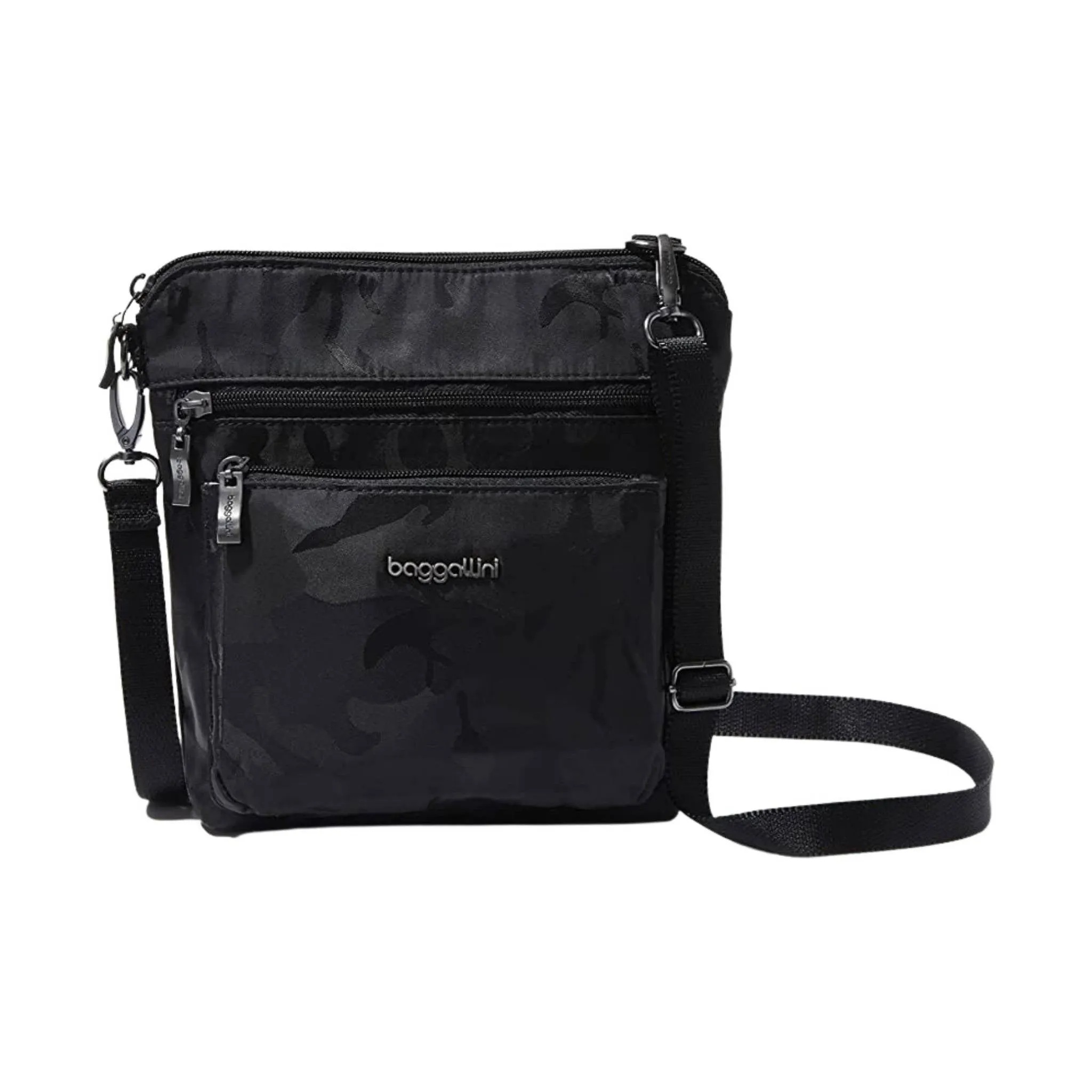 Baggallini Women's Modern Pocket CrossBody - Black Camo Jaguard