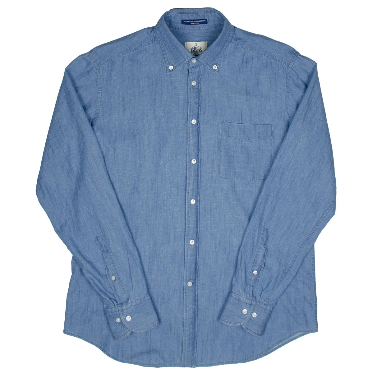 BD Baggies - Bradfort BD Shirt With Pocket - Chambray Light Blue