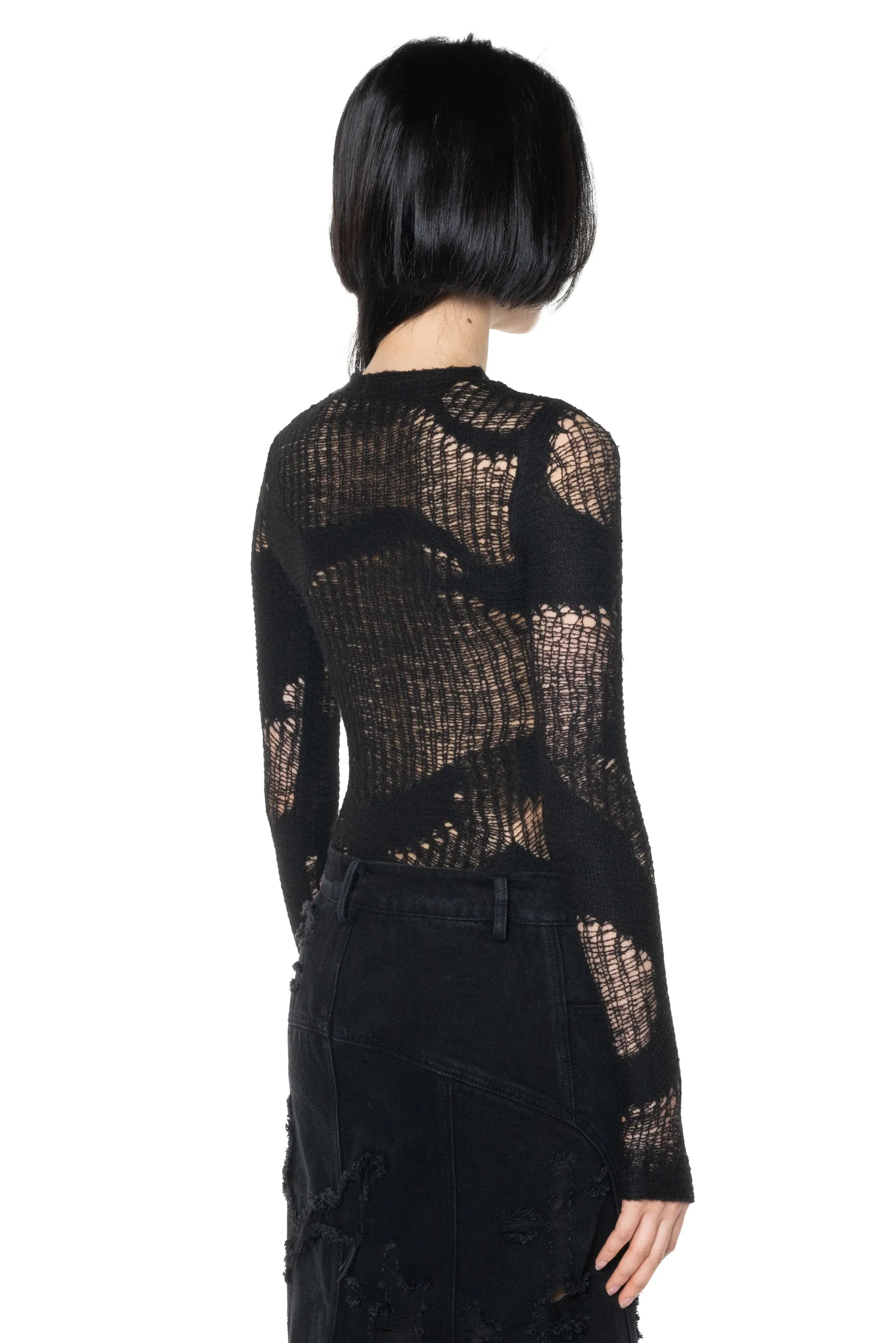 Black Topography Bodysuit