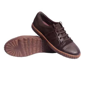 Brown Pure Suede Leather Shoe