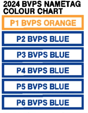 BVPS NAMETAGS