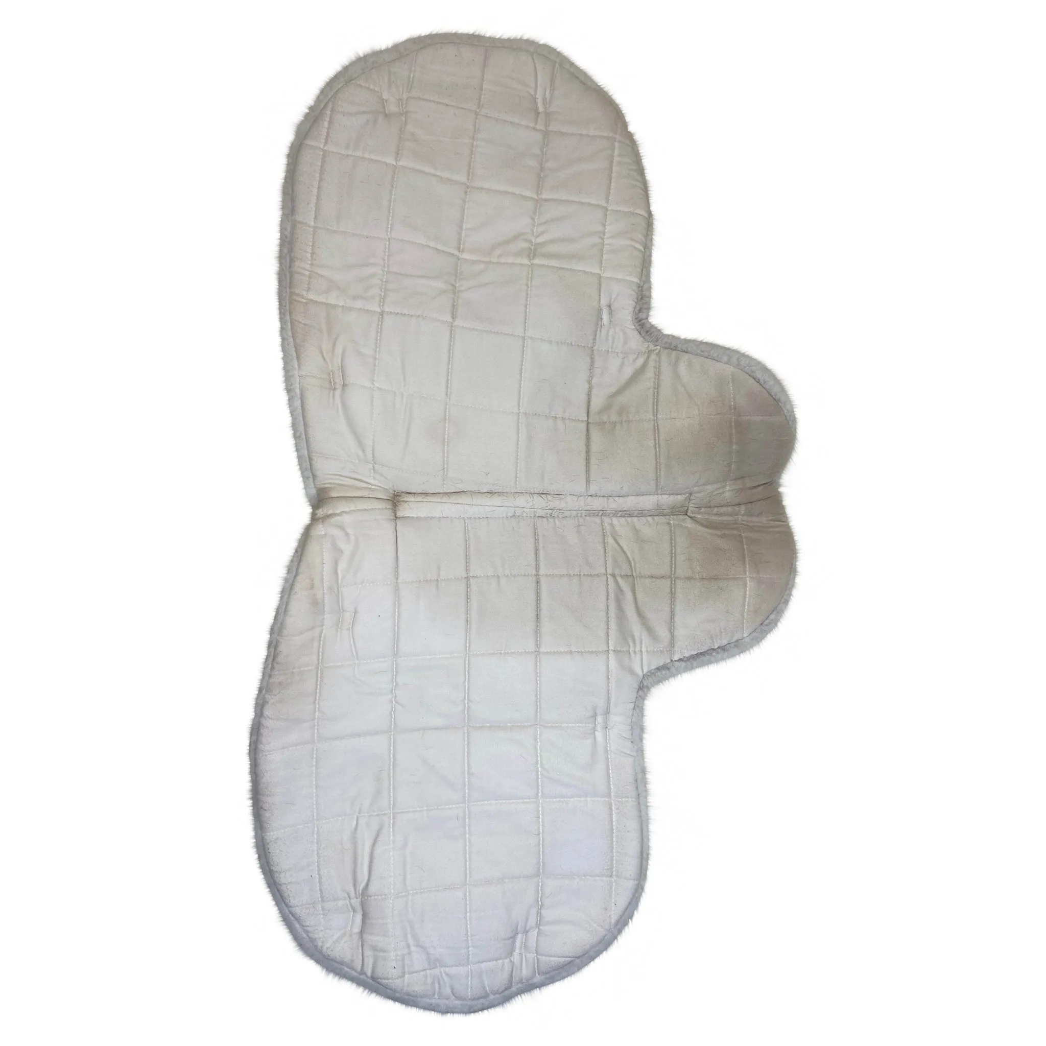 Centaur Fleece Shaped Show Pad in White - Close Contact 16