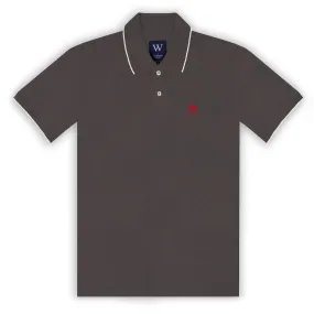 Charcoal with White Tipping Polo