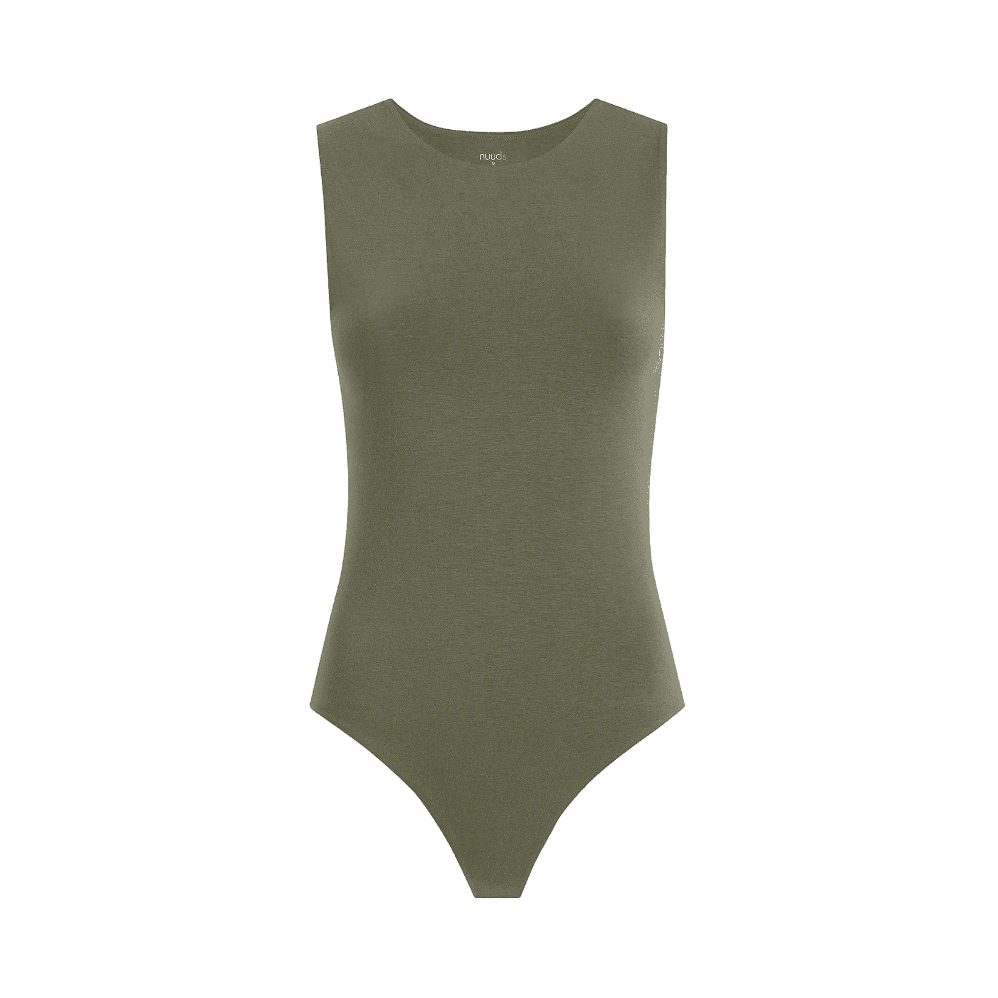 Classic Crew Tank Bodysuit | Olive