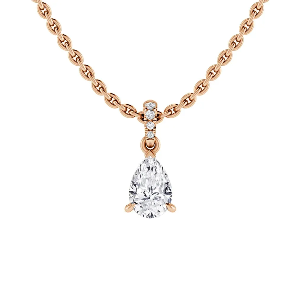 Cora - 18ct Rose Gold - Pear