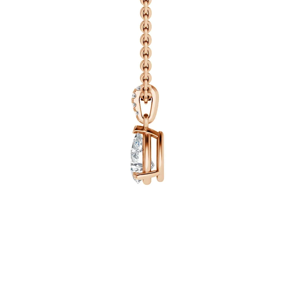 Cora - 18ct Rose Gold - Pear