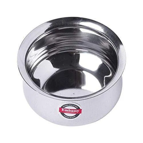 Embassy Baby Priya Handi/Dish, Size 2, 350 ml (Stainless Steel)