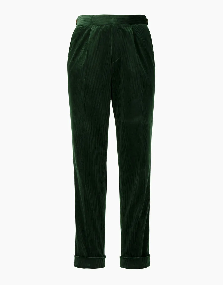 Evans Forest Green Corduroy Trouser