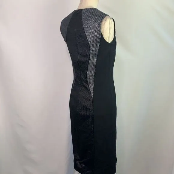 HugoBossNWT black grey sheath dress