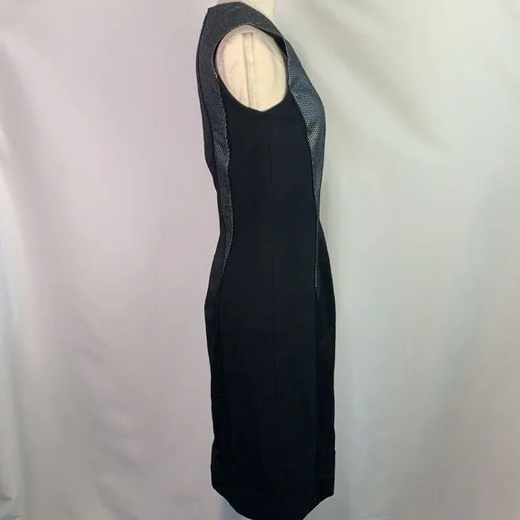 HugoBossNWT black grey sheath dress