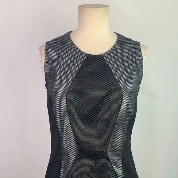 HugoBossNWT black grey sheath dress