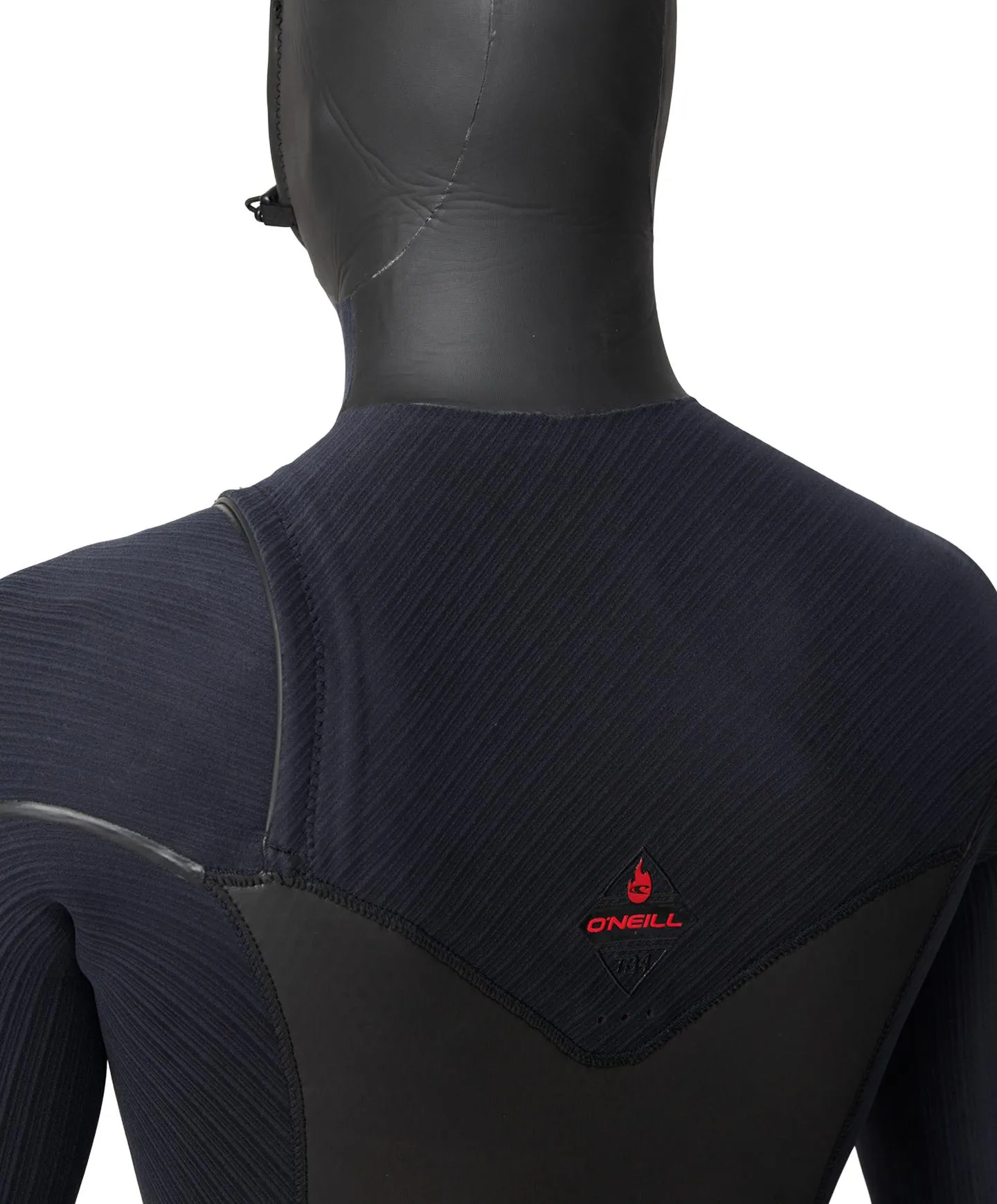 HyperFire X 5/4 mm Hooded Steamer Chest Zip Wetsuit - Black