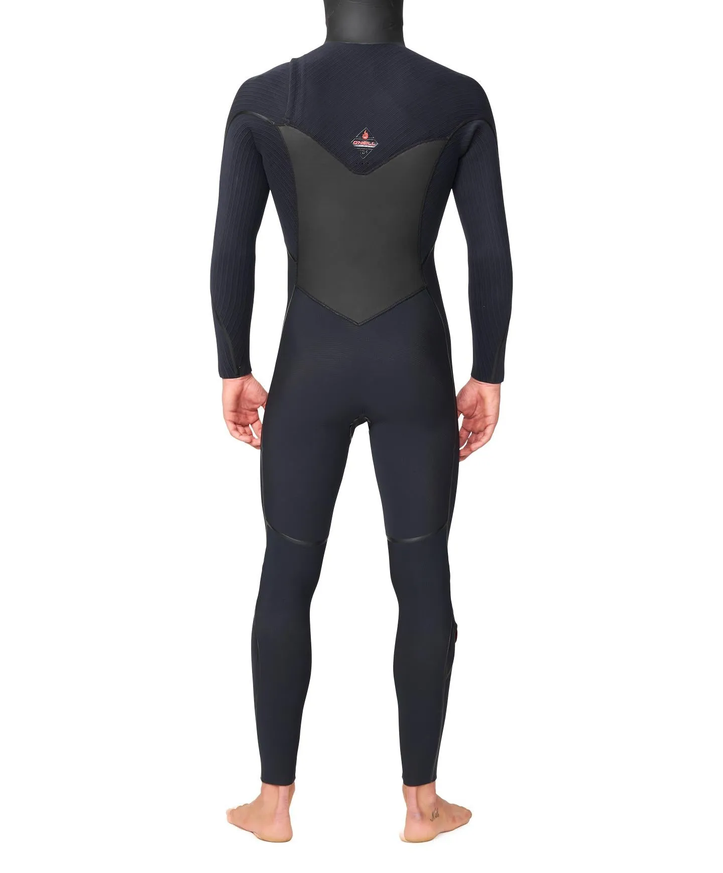 HyperFire X 5/4 mm Hooded Steamer Chest Zip Wetsuit - Black