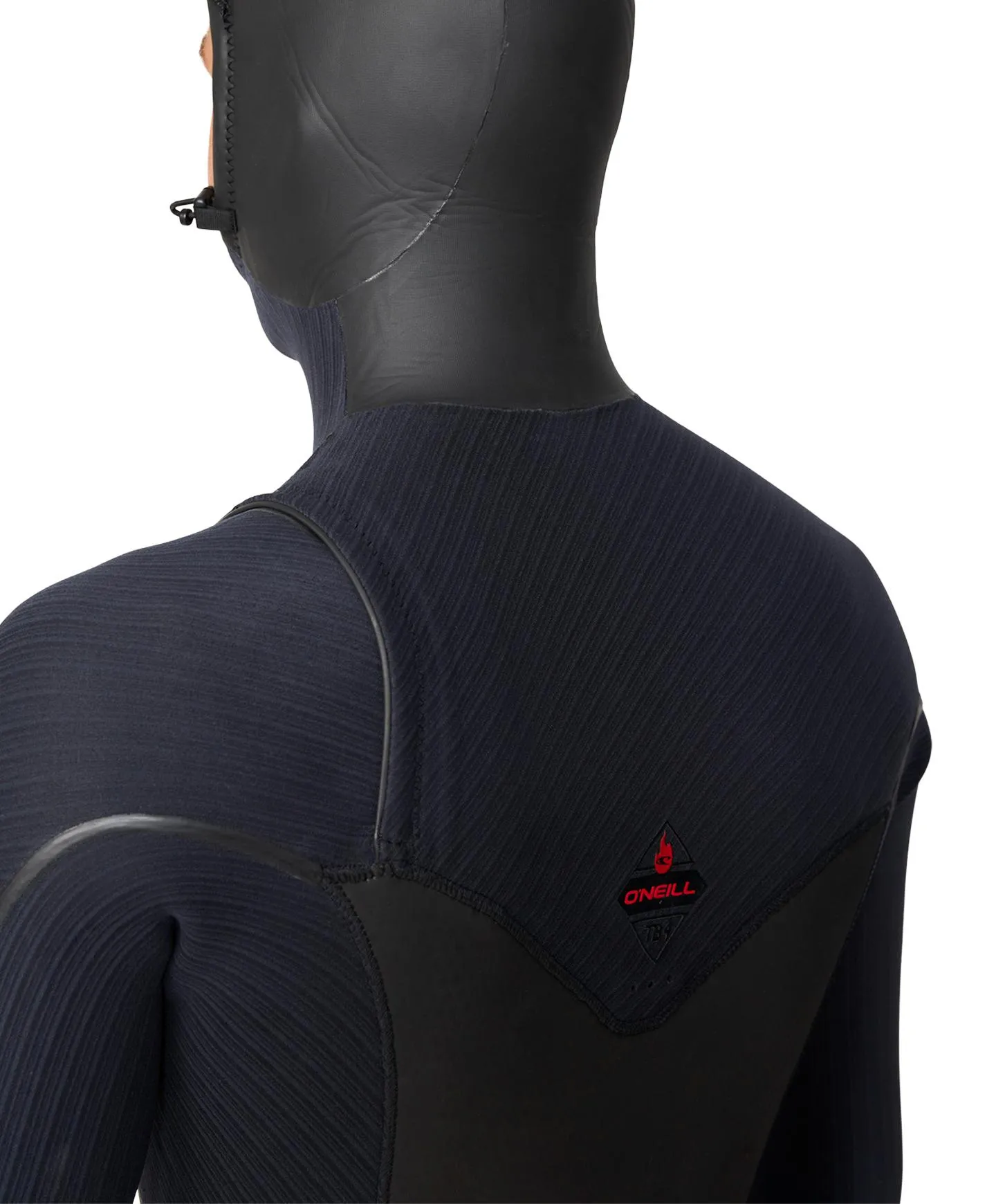 HyperFire X 5/4 mm Hooded Steamer Chest Zip Wetsuit - Black