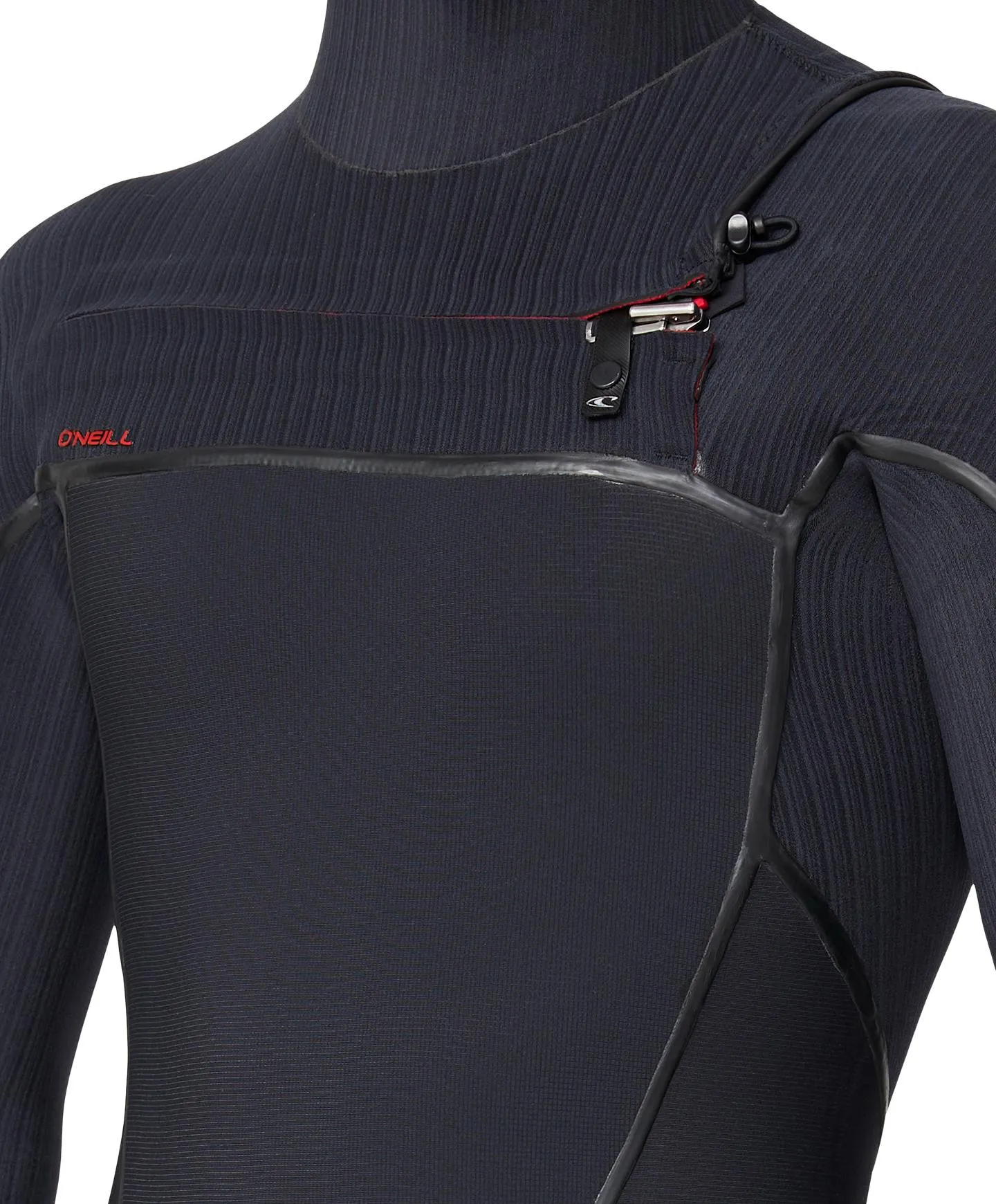 HyperFire X 5/4 mm Hooded Steamer Chest Zip Wetsuit - Black