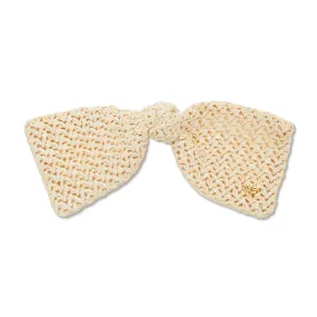 IVORY RAFFIA PALOMA BOW BARRETTE