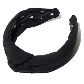 JET NEOPRENE KNOTTED HEADBAND