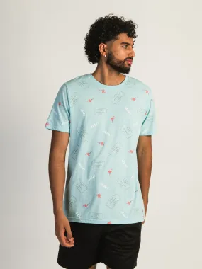 KOLBY DAVID ALL-OVER PRINT TEE - MINT