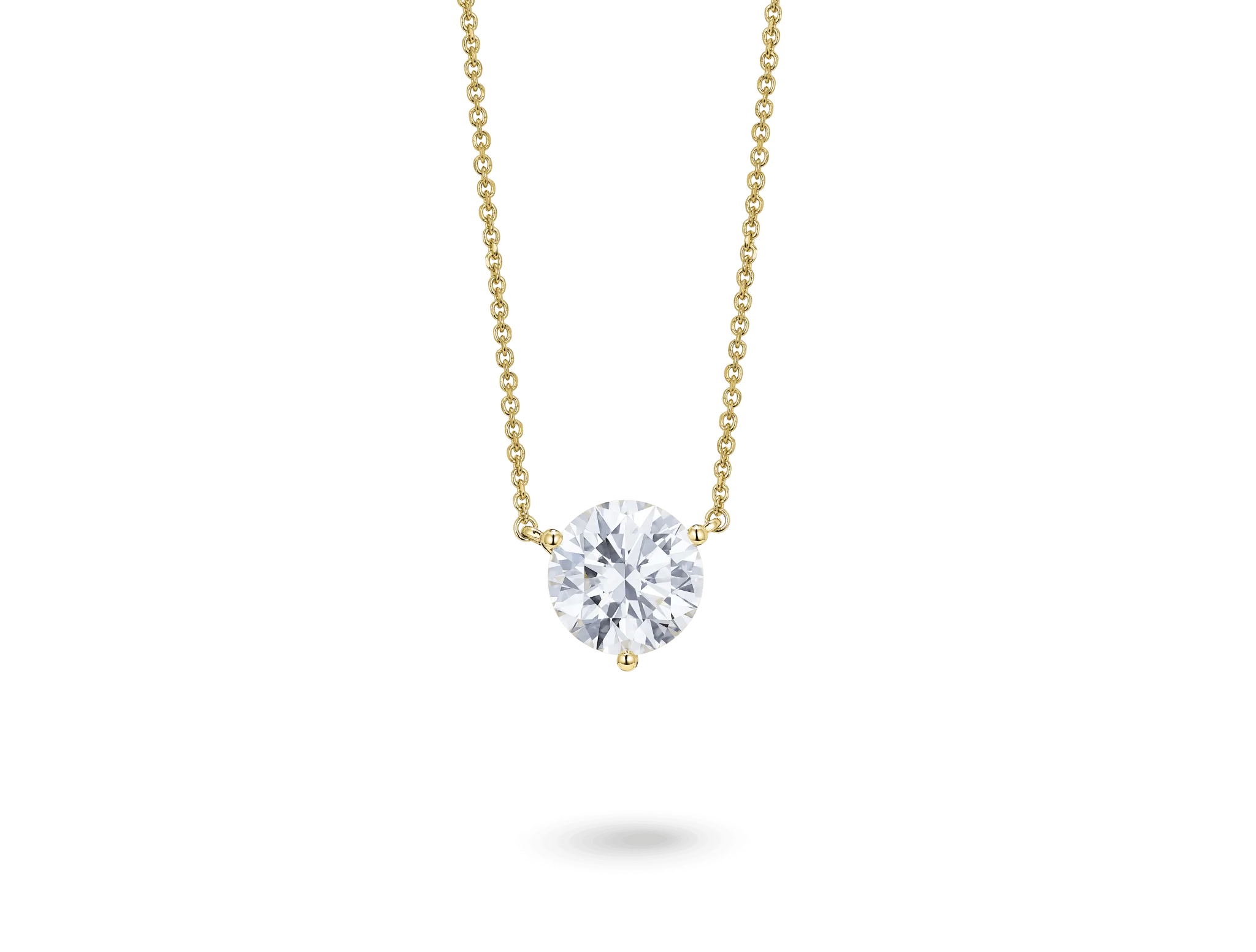 Lab-Grown Diamond 2ct. Round Brilliant Solitaire Pendant | White