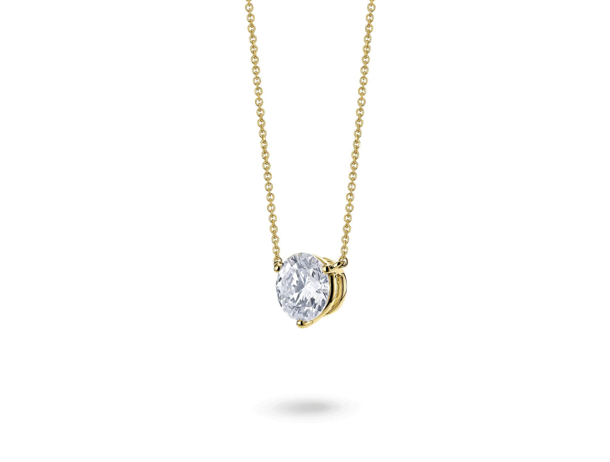 Lab-Grown Diamond 2ct. Round Brilliant Solitaire Pendant | White