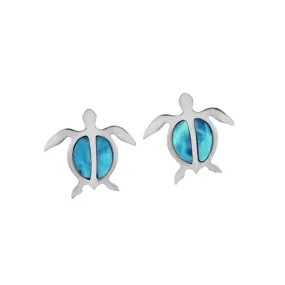 Larimar Lanai Honu Earrings