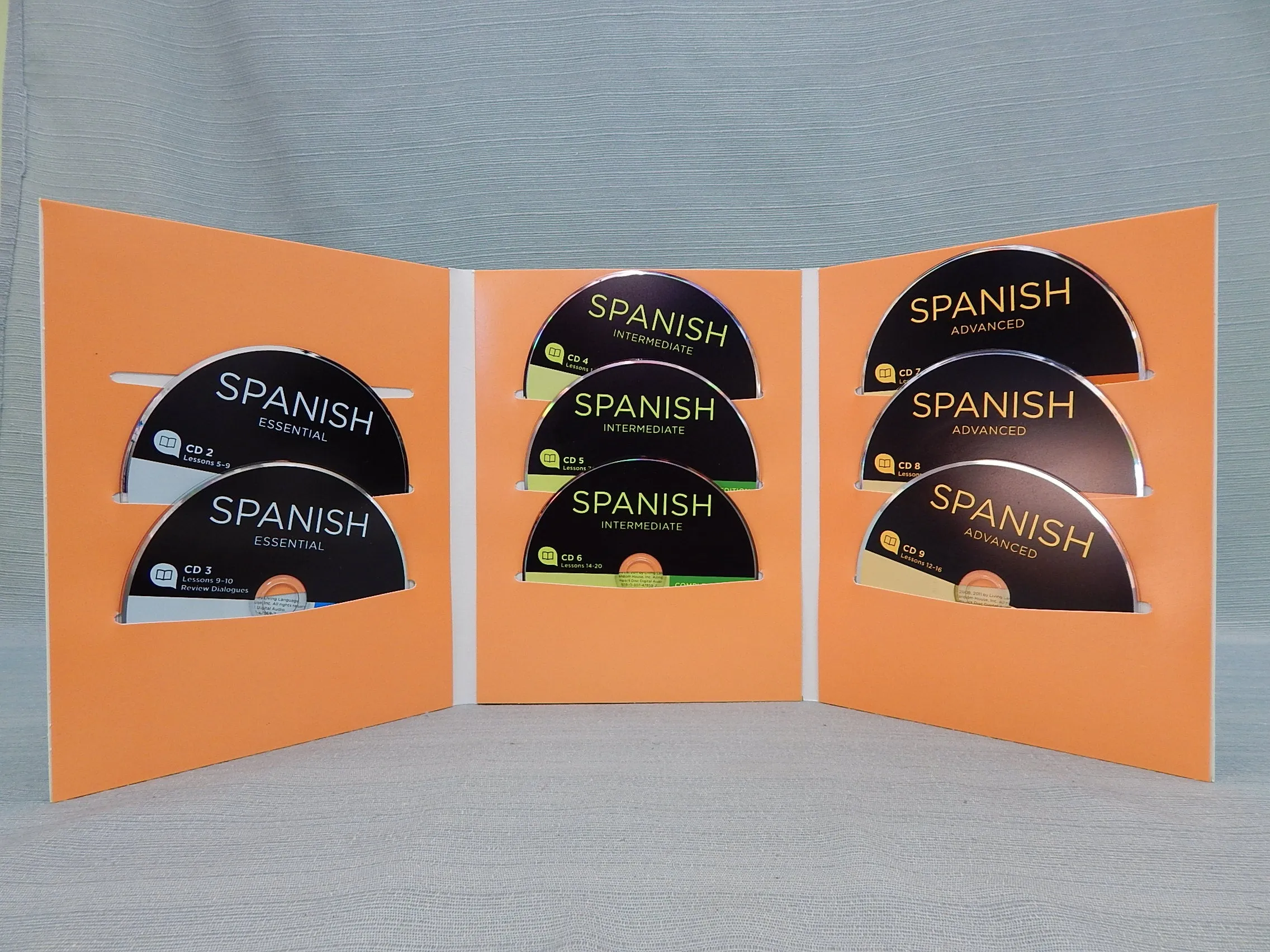 Living Language Spanish Edition - 8 CDs w/Books (Missing CD#1)