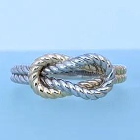 Medium 14K Gold Rope Knot Ring