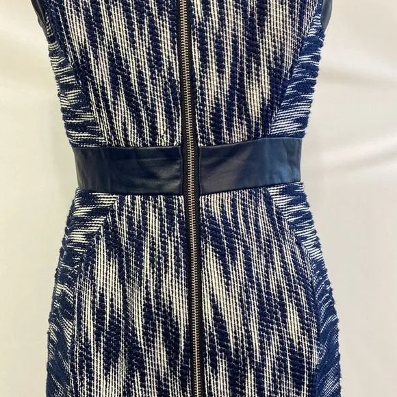 MillyBluePrint Sheath with Lamb Leather Trim Dress