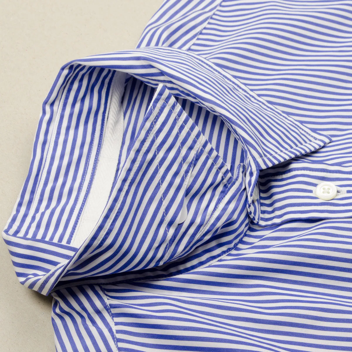 Norse Projects - Algot Poplin Shirt - Bengal Blue Stripe