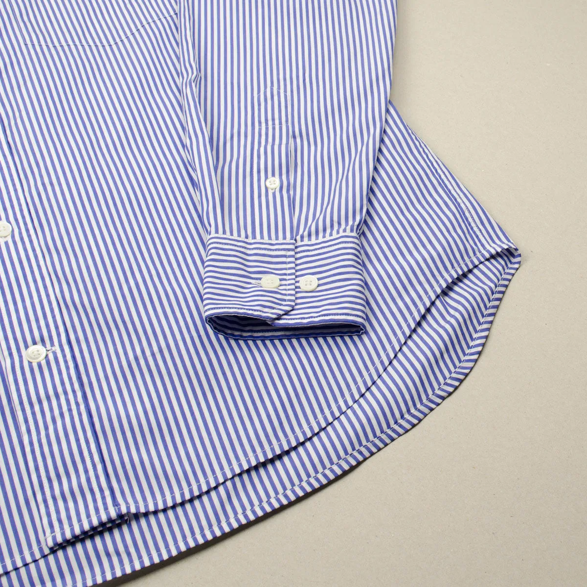 Norse Projects - Algot Poplin Shirt - Bengal Blue Stripe