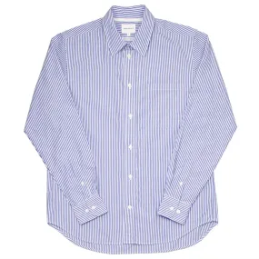 Norse Projects - Algot Poplin Shirt - Bengal Blue Stripe