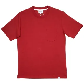 Norse Projects - Johannes Pocket T-shirt - Carmine Red