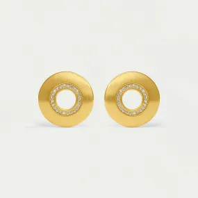 Petit Pavé Circle Studs