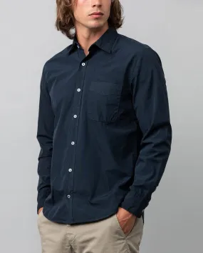 POPLIN STANDARD SHIRT / NAVY