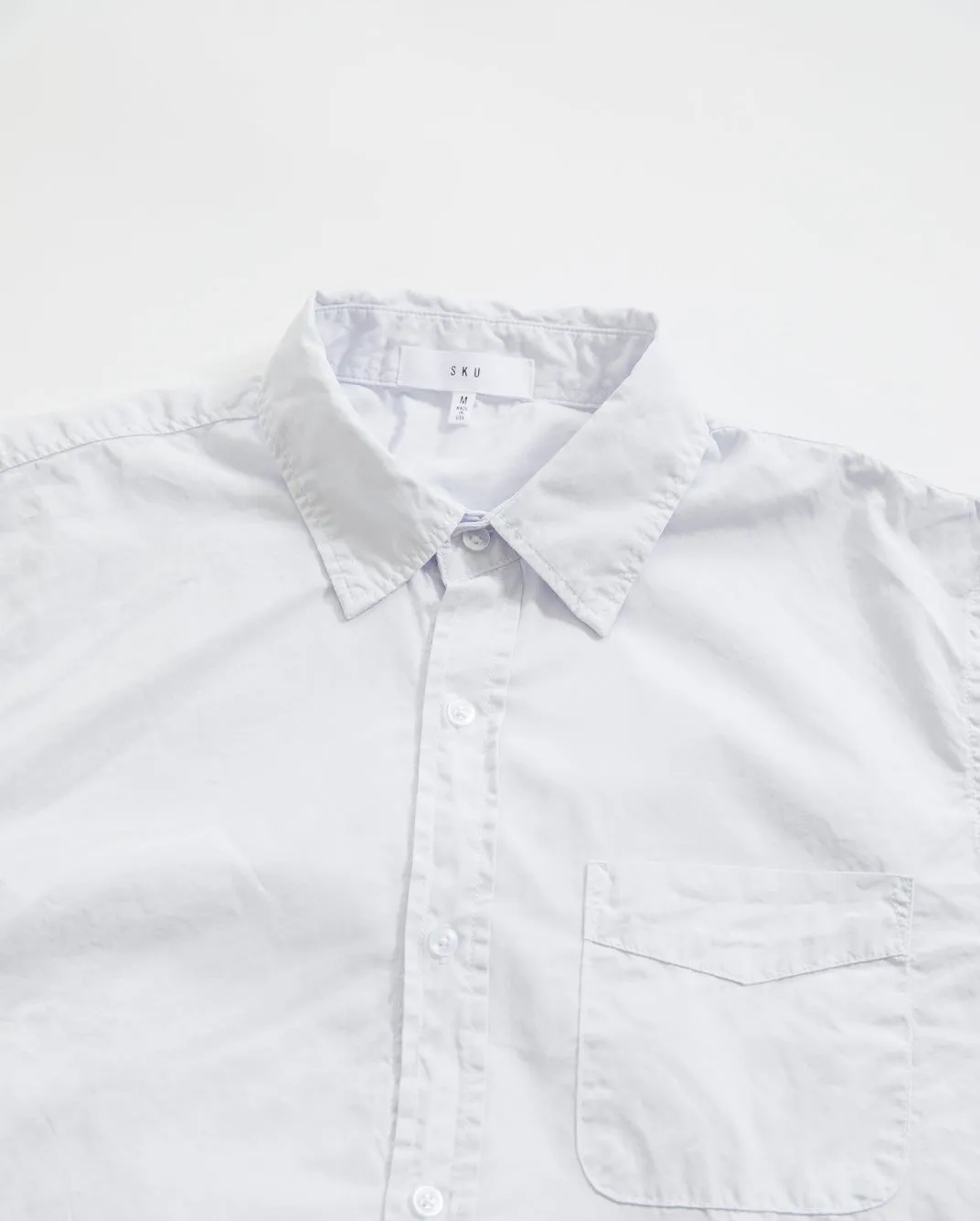 POPLIN STANDARD SHIRT / WHITE