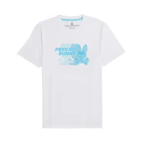 Psycho Bunny Mens Kona Graphic Tee - White