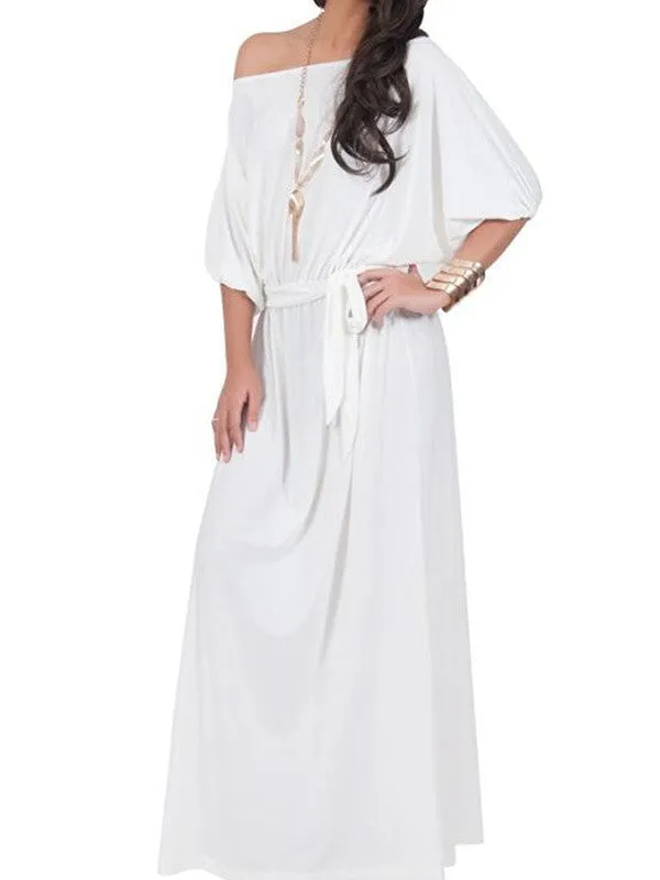 Safe Side One Shoulder Maxi Dress