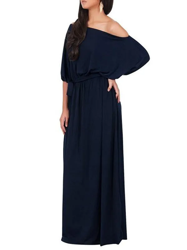 Safe Side One Shoulder Maxi Dress