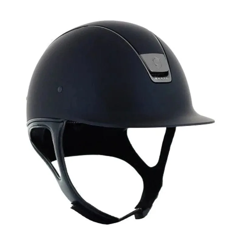 Samshield Shaddowmatt Helmet with 5 Swarovski Crystals & Dressage Chin Strap