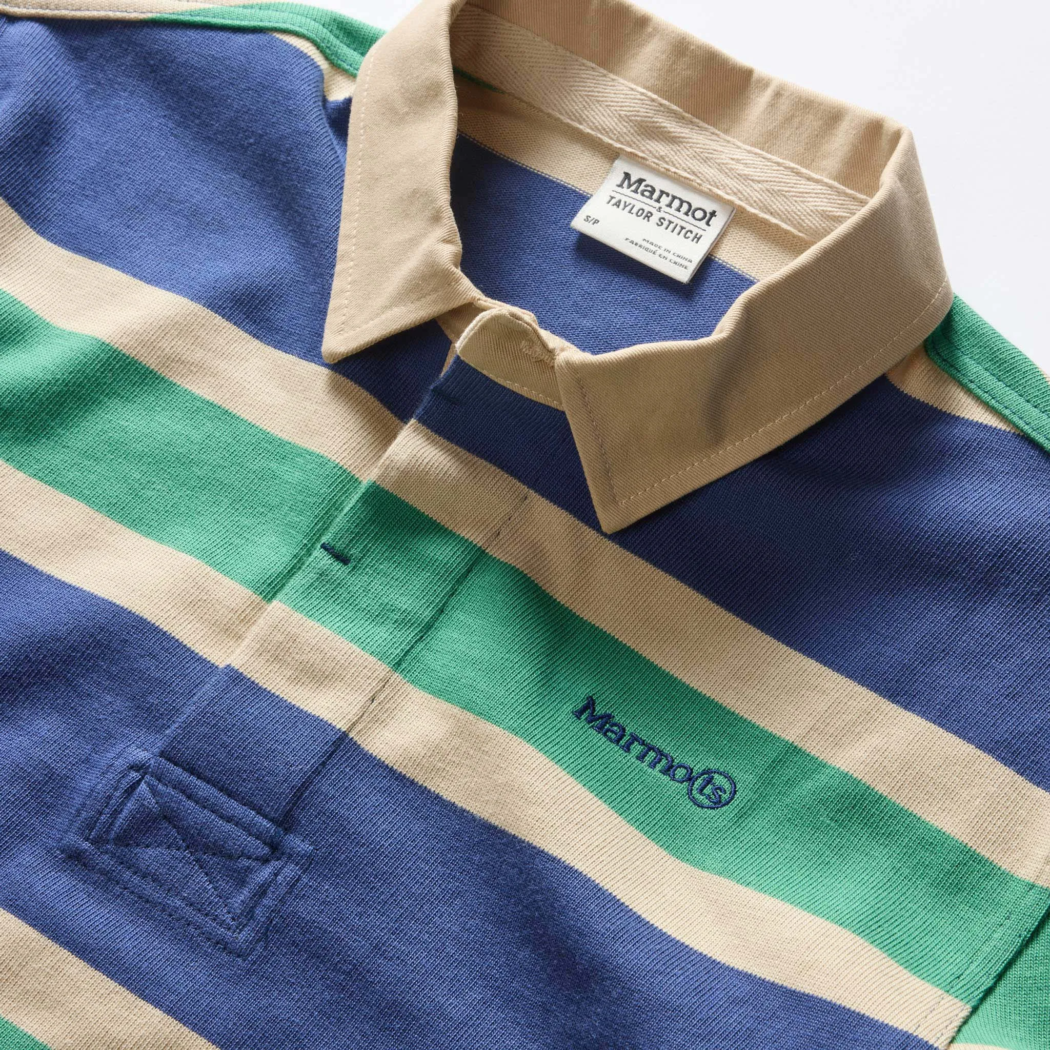 The Rugby Shirt in Navy Stripe